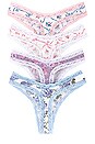 view 2 of 5 x LoveShackFancy Thong Set in Multi