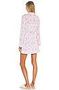 view 4 of 4 x LoveShackFancy Pastiche Short Robe in Pink