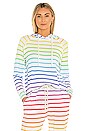 view 1 of 4 Hoodie in Rainbow Stripe