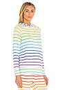 view 2 of 4 Hoodie in Rainbow Stripe
