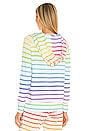 view 3 of 4 Hoodie in Rainbow Stripe