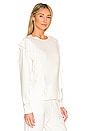 view 2 of 4 Front Ruffle Sweatshirt in Cloud