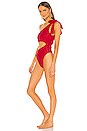 view 3 of 5 BAÑADOR CUT OUT in Ribbed Red