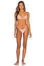 view 4 of 4 BAS DE MAILLOT DE BAIN STRING in Camel White Stripe