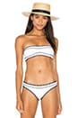 view 1 of 4 Swim The Babe Bandeau in Blanc & Nior in Blanc & Noir
