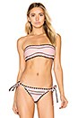 view 1 of 4 HAUT DE MAILLOT DE BAIN FORME BANDEAU THE BABE in Rose & Noir