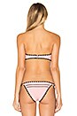 view 3 of 4 HAUT DE MAILLOT DE BAIN FORME BANDEAU THE BABE in Rose & Noir