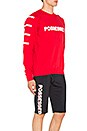 view 2 of 4 Possessed Moth Eaten Sweatshirt in Red