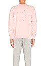 view 3 of 4 Cult Moth Eaten Sweatshirt in Pink