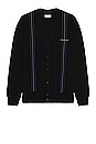 view 1 of 4 Michael High Guage Knit Cardigan in Black