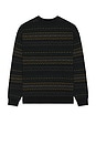 view 2 of 3 Classic Pattern Knit Sweater in Charcoal