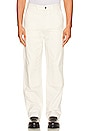 view 1 of 5 Morris Canvas Carpenter Pant in Ivory
