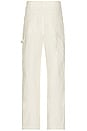 view 3 of 5 Morris Canvas Carpenter Pant in Ivory