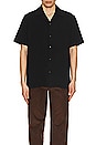 view 3 of 3 Canty Boucle Knit Short Sleeve Shirt in Black