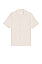 view 1 of 3 Canty Boucle Knit Short Sleeve Shirt in Ivory