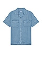 view 1 of 3 Gibson Pigment Dyed Short Sleeve Shirt in Coronet Blue