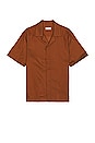 view 1 of 3 York Camp Collar Short Sleeve Shirt in Tortoise Shell