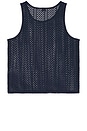 view 2 of 4 Gabriel Cotton Lace Tank in Navy