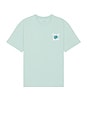 view 2 of 3 Flower Relaxed Tee in Canal Blue