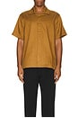 view 3 of 3 York Camp Collar Short Sleeve Shirt in Camel