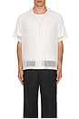 view 3 of 3 Canty Mesh Short Sleeve Shirt in White