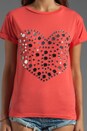 view 3 of 5 Mirror Heart Tee in Red