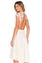 view 1 of 5 Aaliyah Backless Lace Dress in White