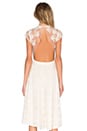 view 4 of 5 Aaliyah Backless Lace Dress in White