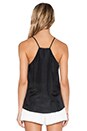 view 3 of 3 Kara Silk Tank in Black