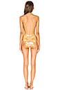 view 3 of 3 Tank One Piece With Mesh Inserts in Gold