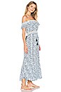 view 2 of 3 Juliette Dress in Blue & Cream