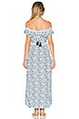 view 3 of 3 Juliette Dress in Blue & Cream