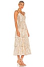 view 2 of 4 Dalarie Tiered Dress in Silver & Gold