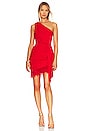 view 1 of 4 Audrie Dress in Tango Red
