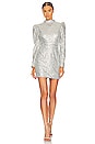 view 1 of 5 Pollie Mini Dress in Platinum