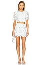 view 1 of 4 Yenela Top & Mini Skirt Set in White
