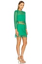 view 2 of 3 Deirdre Top & Mini Skirt Set in Emerald