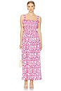 view 1 of 4 Denise Dress in Pink & White