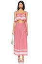 view 1 of 3 Judy Midi Dress in Red & White