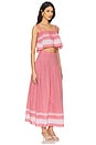 view 2 of 3 Judy Midi Dress in Red & White
