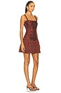 view 2 of 3 Posy Dress in Burnt Umber