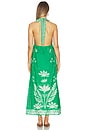 view 3 of 3 VESTIDO TIGRIS in Green & Creme