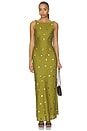 view 1 of 4 VESTIDO ELINA in Pistachio & Silver