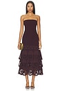 view 1 of 4 VESTIDO SHYLA in Chocolate