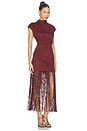 view 4 of 4 Astelle Dress in Mulled Wine
