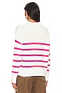 view 3 of 4 Beckie Sweater in Pink & White