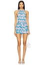 view 1 of 3 Krystal Romper in Pink & Blue