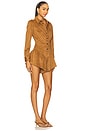 view 3 of 4 Enid Romper in Taupe