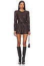 view 1 of 3 Lora Romper in Chocolate