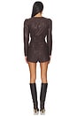 view 3 of 3 Lora Romper in Chocolate